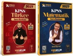Yediiklim 2027 KPSS Türkçe + Matematik Atölye Soru Bankası 2 li Set Yediiklim Yayınları
