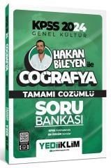 SÜPER FİYAT - Yediiklim 2024 KPSS Coğrafya Soru Bankası Çözümlü - Hakan Bileyen Yediiklim Yayınları