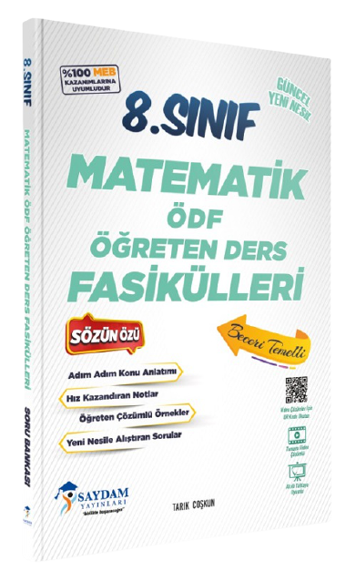 Saydam 8. Sınıf Matematik ÖDF Öğreten Ders Fasikülleri Saydam Yayınları