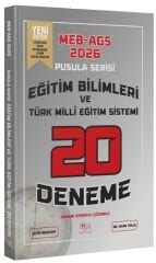 YENİ AGS - CBA Yayınları 2026 MEB-AGS Eğitim Bilimleri ve Türk Milli Eğitim Sistemi 20 Deneme Çözümlü Pusula Serisi - Okan Yolcu CBA Yayınları