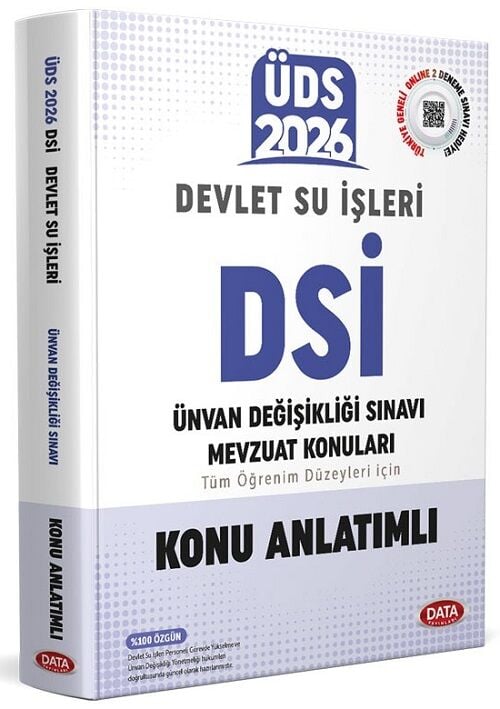 Data 2026 GYS ÜDS DSİ Devlet Su İşleri Mevzuat Konuları Konu Anlatımlı Görevde Yükselme Ünvan Değişikliği Data Yayınları