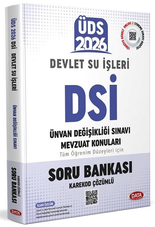 Data 2026 GYS ÜDS DSİ Devlet Su İşleri Mevzuat Konuları Soru Bankası Çözümlü Görevde Yükselme Ünvan Değişikliği Data Yayınları