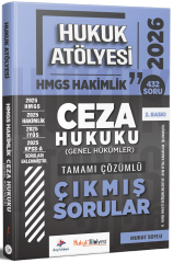 Dizgi Kitap 2026 Hukuk Atölyesi HMGS Hakimlik Ceza Hukuku Genel Hükümler Çıkmış Sorular Çözümlü 2. Baskı - Murat Soylu Dizgi Kitap