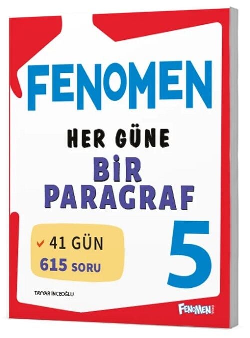 Fenomen Okul 5. Sınıf Her Gün Bir Paragraf Fenomen Soru Bankası Fenomen Okul Yayınları