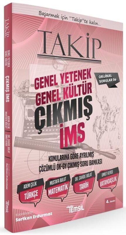 Temsil TAKİP İcra Müdür ve Yardımcılığı Genel Yetenek Genel Kültür Konularına Göre Çıkmış Soru Bankası Çözümlü 4. Baskı  Temsil Yayınları