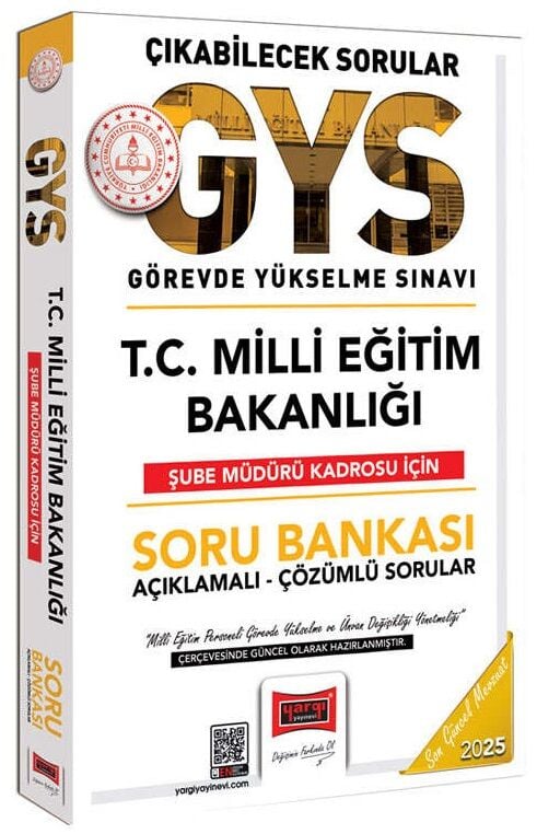 Yargı 2025 GYS MEB Milli Eğitim Bakanlığı Şube Müdürü Çıkabilecek Sorular Soru Bankası Görevde Yükselme Yargı Yayınları
