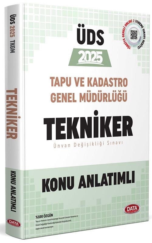 Data 2025 GYS ÜDS Tapu Kadastro Tekniker Konu Anlatımı Ünvan Değişikliği Görevde Yükselme Data Yayınları
