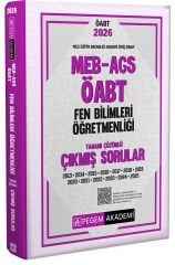 SÜPER FİYAT - Pegem 2026 ÖABT MEB-AGS Fen Bilimleri Öğretmenliği Çıkmış Sorular Çözümlü Pegem Akademi Yayınları