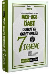 SÜPER FİYAT - Pegem 2026 ÖABT MEB-AGS Coğrafya Öğretmenliği 7 Deneme Çözümlü Pegem Akademi Yayınları