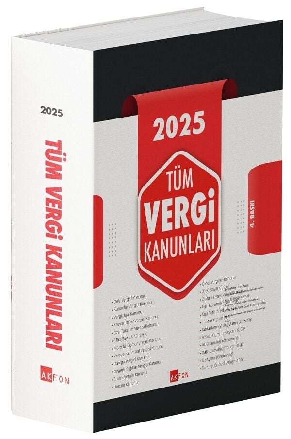 Akfon 2025 Tüm Vergi Kanunları 4. Baskı Akfon Yayınları