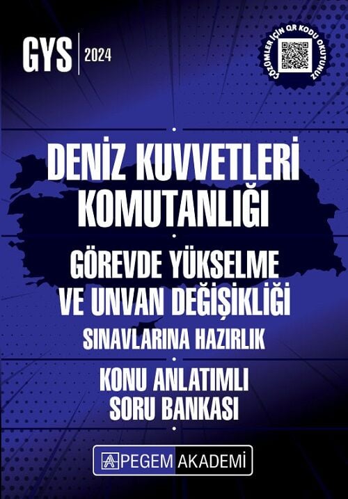 Pegem 2024 GYS ÜDS Deniz Kuvvetleri Komutanlığı Konu Anlatımlı Soru Bankası Görevde Yükselme ve Ünvan Değişikliği Pegem Akademi Yayınları
