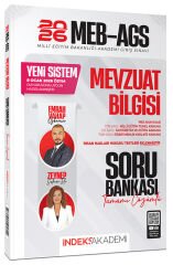 YENİ AGS - İndeks Akademi 2026 MEB-AGS Mevzuat Bilgisi Soru Bankası Çözümlü - Emrah Vahap Özkaraca, Zeynep Salman İçli İndeks Akademi Yayıncılık