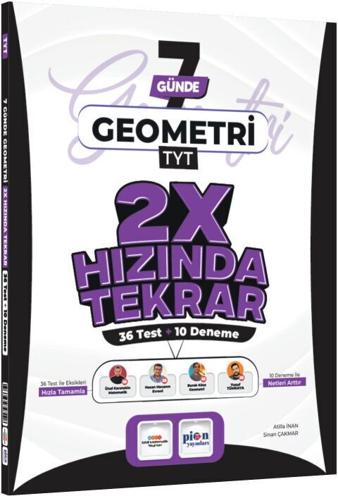 Pion YKS TYT Geometri 7 Günde 2x Hızında Tekrar Pion Yayınları