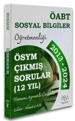 SÜPER FİYAT - CBA Yayınları 2025 ÖABT MEB-AGS Sosyal Bilgiler Öğretmenliği Çıkmış Sorular Son 12 Yıl Çözümlü CBA Yayınları