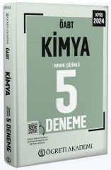 SÜPER FİYAT - Öğreti 2024 ÖABT Kimya Öğretmenliği 5 Deneme Çözümlü Öğreti Akademi