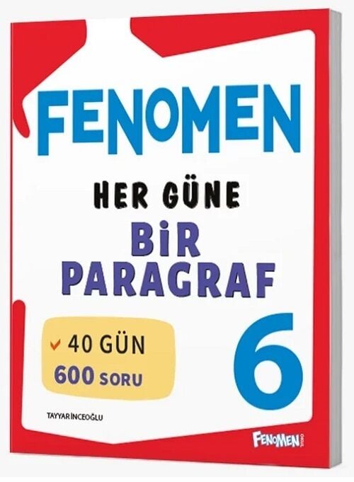Fenomen Okul 6. Sınıf Her Gün Bir Paragraf Fenomen Soru Bankası Fenomen Okul Yayınları
