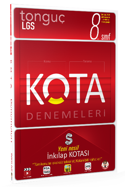 Tonguç 8. Sınıf LGS KOTA İnkılap Tarihi Denemeleri Tonguç Akademi