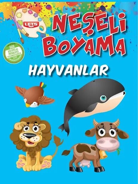 Neşeli Boyama - Hayvanlar Parıltı Yayınları