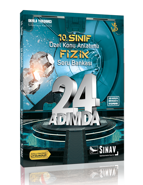 Sınav 10. Sınıf 24 Adımda Fizik Özel Konu Anlatımlı Soru Bankası Sınav Yayınları