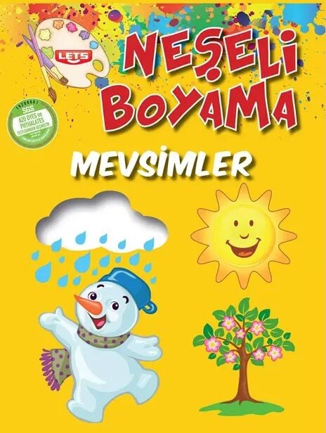 Neşeli Boyama - Mevsimler Parıltı Yayınları