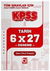 Bigelio 2027 KPSS Tarih 6x27 Deneme Bigelio Yayıncılık
