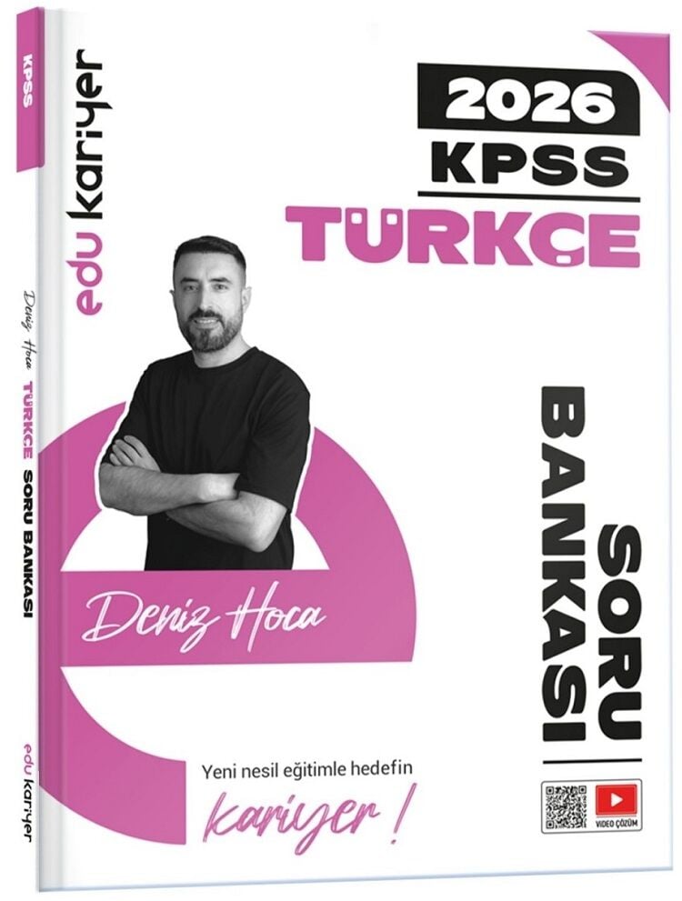 EDU Kariyer 2026 KPSS Türkçe Soru Bankası Çözümlü - Deniz Bozkurt EDU Kariyer