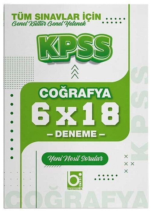 Bigelio 2027 KPSS Coğrafya 6x18 Deneme Bigelio Yayıncılık
