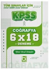 Bigelio 2027 KPSS Coğrafya 6x18 Deneme Bigelio Yayıncılık
