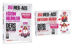 ÖN SİPARİŞ - YENİ AGS SİSTEMİ - İndeks Akademi 2026 MEB-AGS Eğitim Bilimleri ve Türk Milli Eğitim Sistemi + Mevzuat Bilgisi Video Ders Notları 2 li Set - Zeynep Salman İçli + Emrah Vahap Özkaraca İndeks Akademi Yayıncılık
