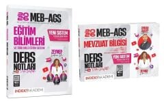 YENİ AGS - İndeks Akademi 2026 MEB-AGS Eğitim Bilimleri + Mevzuat Bilgisi Video Ders Notları 2 li Set - Zeynep Salman İçli + Emrah Vahap Özkaraca İndeks Akademi Yayıncılık