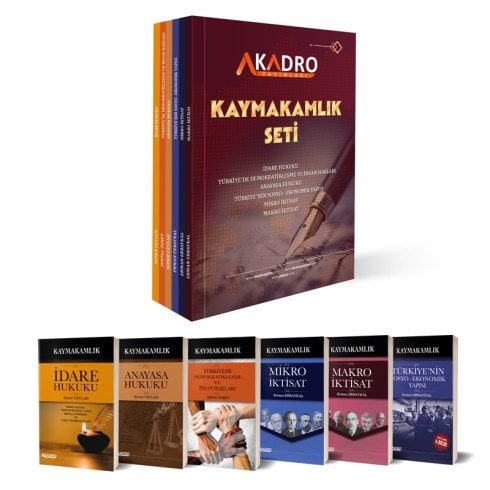 A Kadro Kaymakamlık Konu Anlatım Hazırlık Seti A Kadro Yayınları