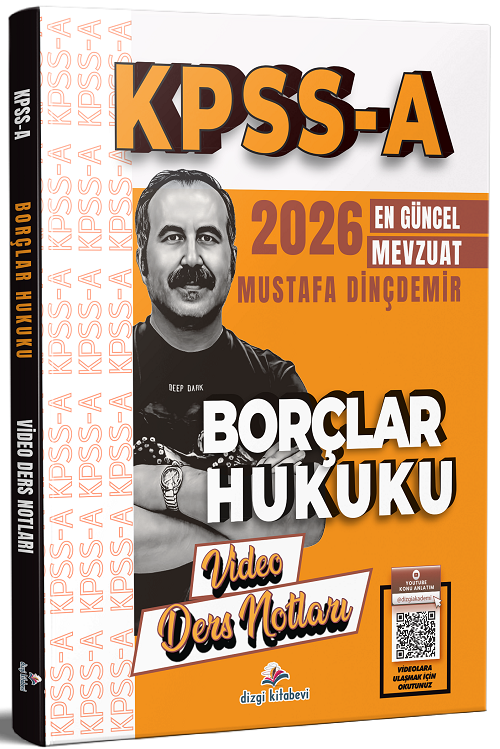 Dizgi Kitap 2026 KPSS A Grubu Borçlar Hukuku Video Ders Notları - Mustafa Dinçdemir Dizgi Kitap