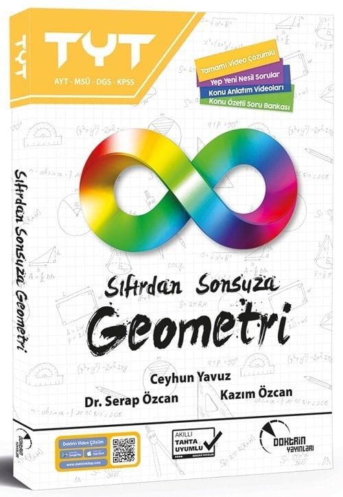 Doktrin YKS TYT Sıfırdan Sonsuza Geometri Konu Özetli Soru Bankası - Kazım Özcan Doktrin Yayınları