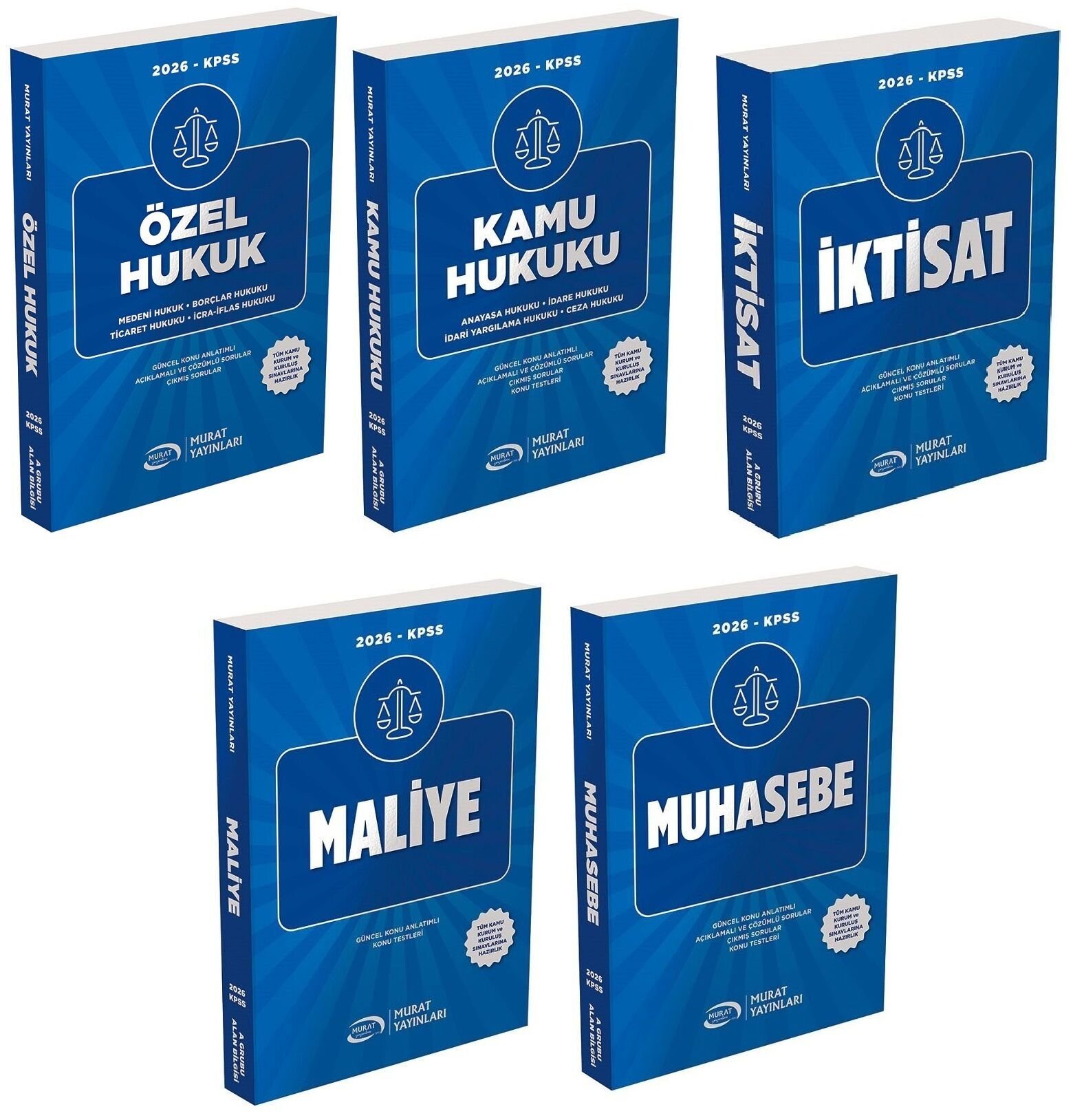 Murat 2026 KPSS A Grubu Konu Anlatımlı 5 li Set Murat Yayınları