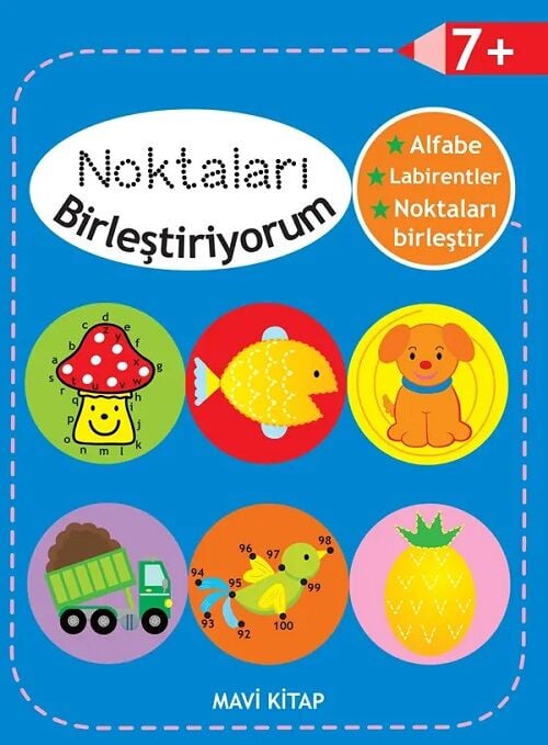 Noktaları Birleştiriyorum Mavi Kitap 7 Yaş Parıltı Yayınları