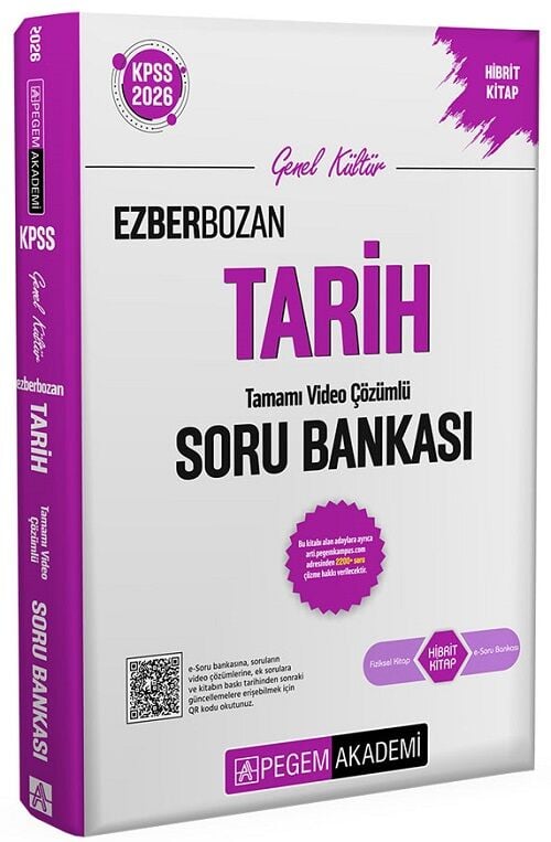 Pegem 2026 KPSS Tarih Ezberbozan Soru Bankası Çözümlü Pegem Akademi Yayınları
