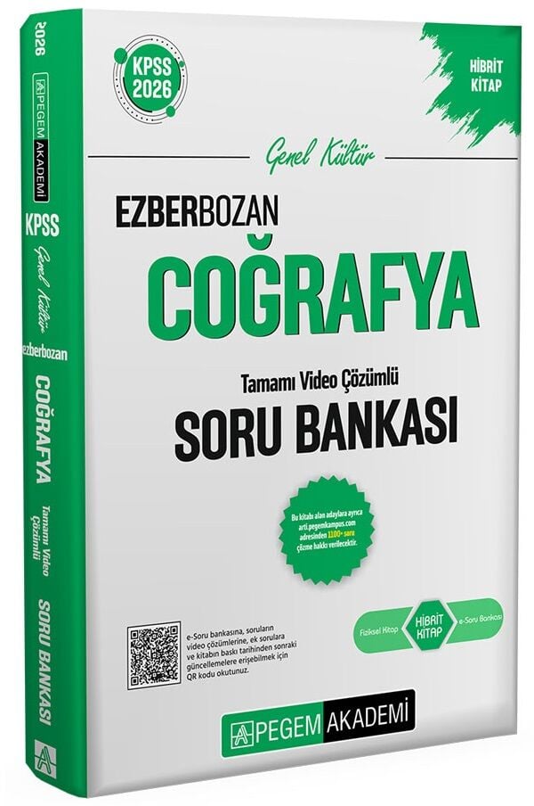 Pegem 2026 KPSS Coğrafya Ezberbozan Soru Bankası Çözümlü Pegem Akademi Yayınları