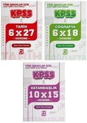 Bigelio 2027 KPSS Tarih + Coğrafya + Vatandaşlık 22 Deneme 3 lü Set Bigelio Yayıncılık
