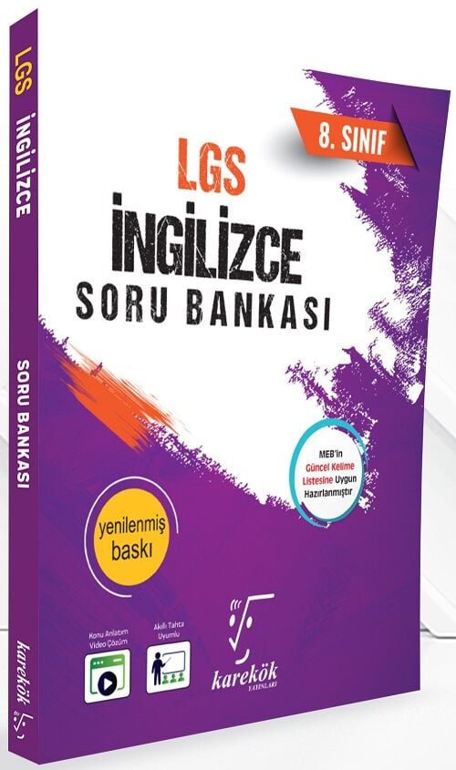 Karekök 8. Sınıf LGS İngilizce Soru Bankası Karekök Yayınları