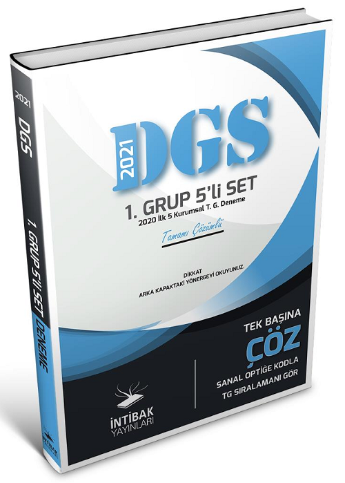 SÜPER FİYAT - İntibak DGS Türkiye Geneli 5 Deneme 1. Grup İntibak Yayınları