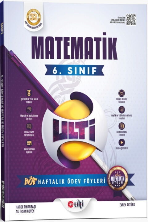 Ulti Yayınları 6. Sınıf Matematik Ulti HÖF Haftalık Ödev Föyleri Ulti Yayınları