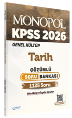 Monopol 2026 KPSS Tarih Soru Bankası Çözümlü Monopol Yayınları