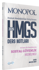 Monopol 2026 HMGS Sosyal Güvenlik Hukuku Ders Notları - Mustafa Mert Monopol Yayınları