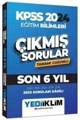 SÜPER FİYAT - Yediiklim 2024 KPSS Eğitim Bilimleri Çıkmış Sorular Son 6 Yıl Çözümlü Yediiklim Yayınları