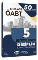 Ömür Güner ÖABT MEB-AGS Türkçe Öğretmenliği Disiplin 5 Deneme Çözümlü - Ömür Güner Ömür Hoca Uzaktan Eğitim