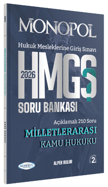 Monopol 2026 HMGS Milletlerarası Kamu Hukuku Soru Bankası 2. Baskı - Alper Bulur Monopol Yayınları