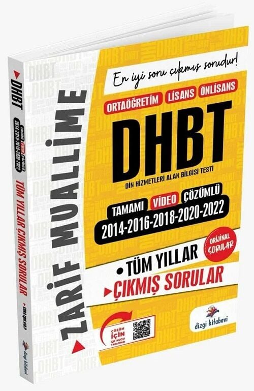 SÜPER FİYAT - Dizgi Kitap 2024 DHBT Çıkmış Sorular 2014-2022 Tüm Yıllar Çözümlü - Zarif Muallime Dizgi Kitap