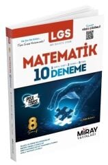 Miray 8. Sınıf LGS Matematik 10 Deneme Çözümlü Miray Yayınları