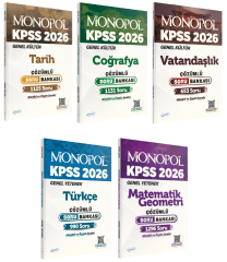 Monopol 2026 KPSS Genel Yetenek Genel Kültür Soru Bankası 5 li Set Monopol Yayınları