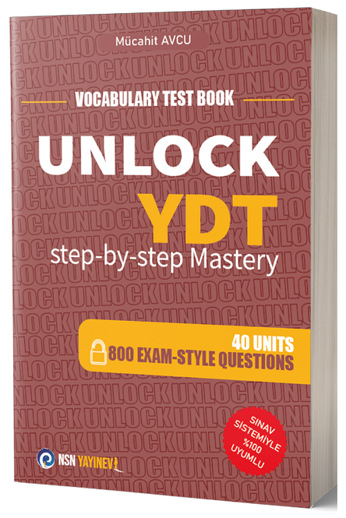 NSN Yayınları YDT Unlock Vocabulary Test Book - Mücahit Avcu NSN Yayınları